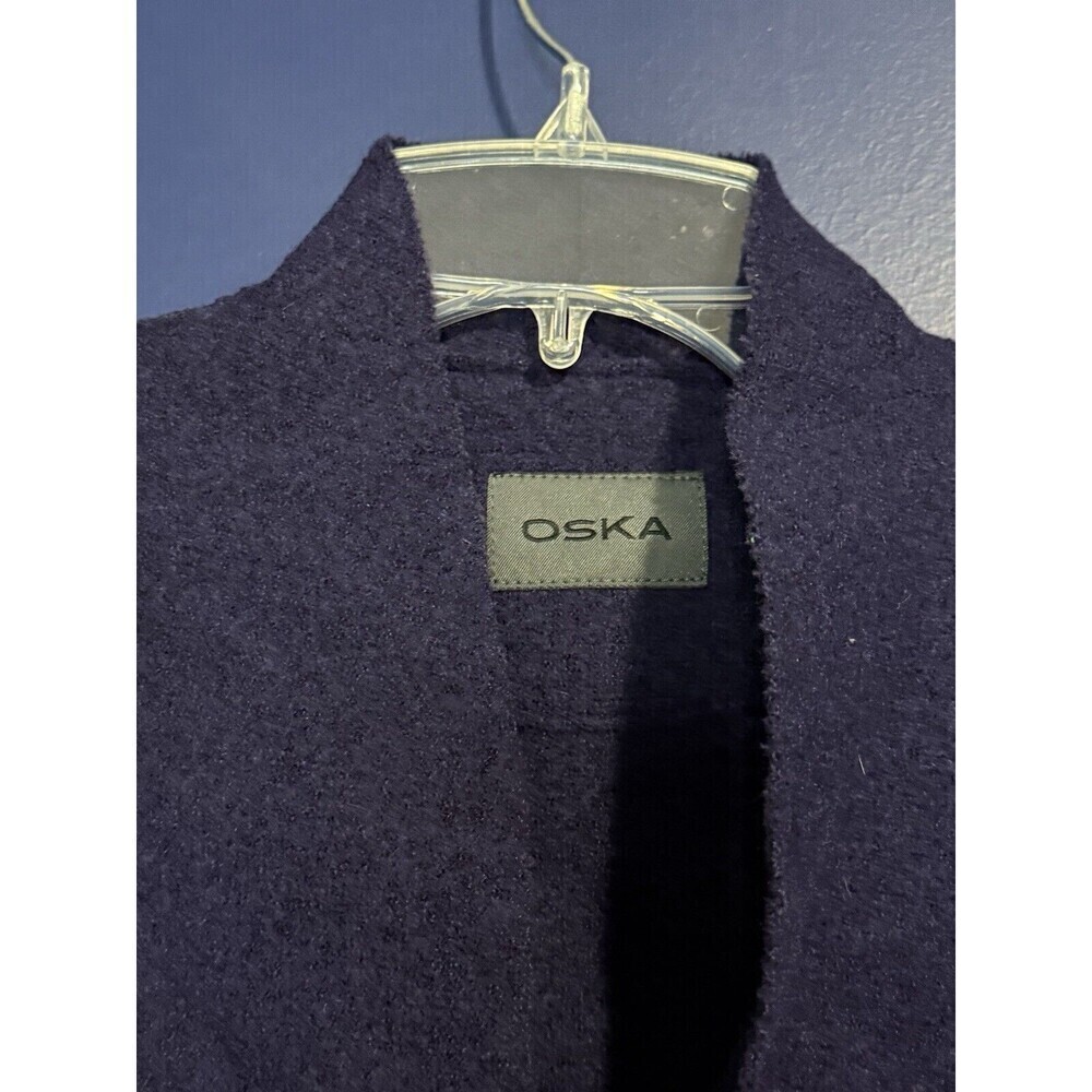 OSKA 100% Boiled Moessmer Wool Short Waistcoat Brown sleeveless Size 0 - Picture 3 of 4
